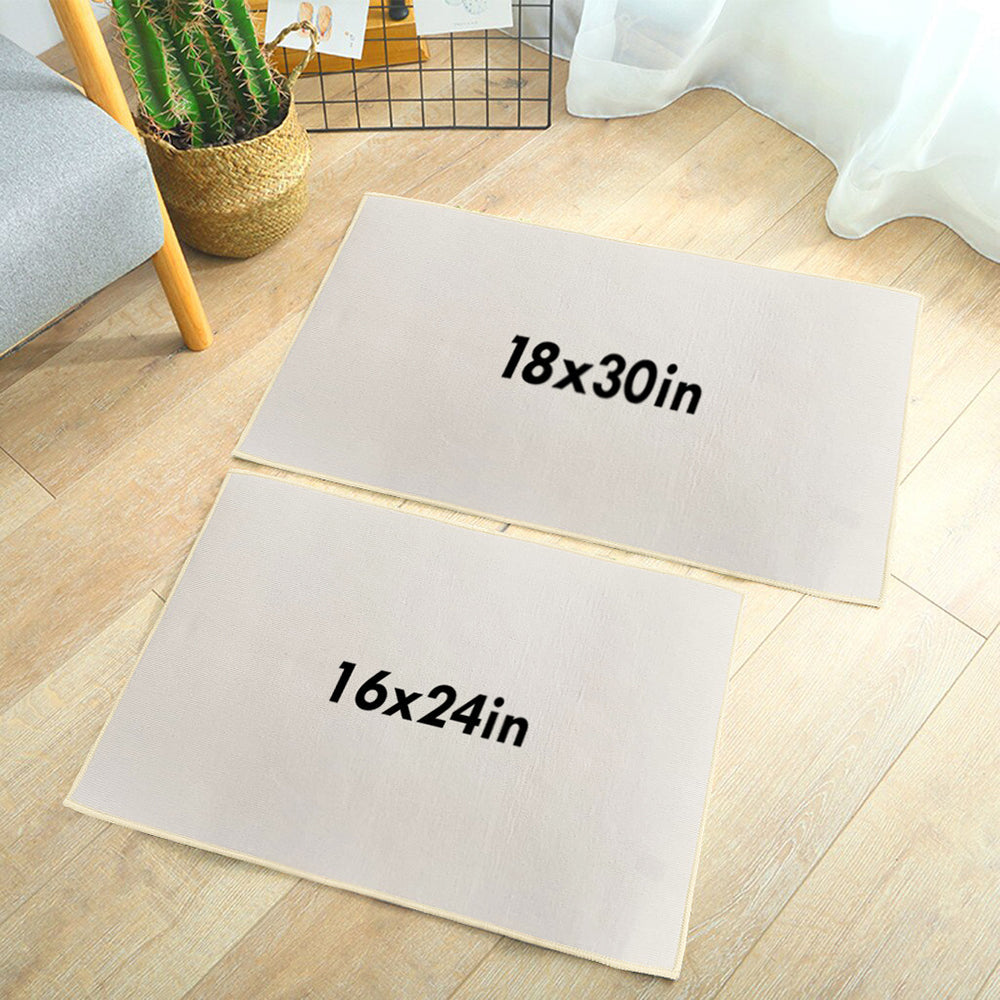 Home is where we park it personalized doormat size options: 16x24in and 18x30in, perfect for camping lovers.
